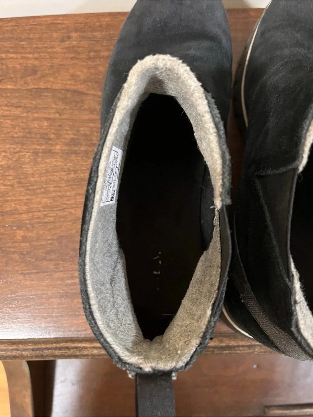 Sorel Waterproof Black Suede Ankle Bootie Pull On Lined Women's Boots Size 10